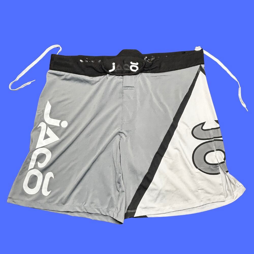 Jaco Tenacity Resurgence Fight Shorts Mens 40 Gray 9" MMA Training BJJ Grappling